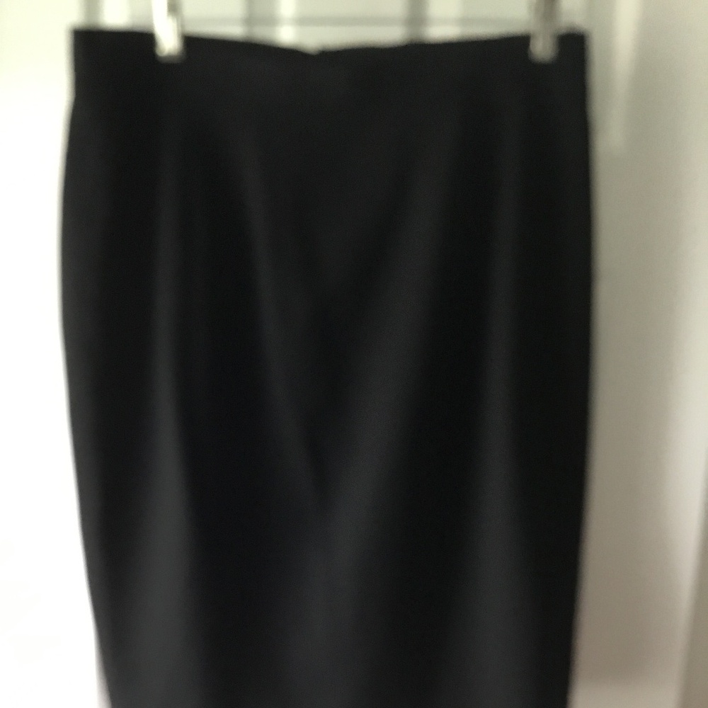 Classic Bill Burns Black Wool Skirt size 14